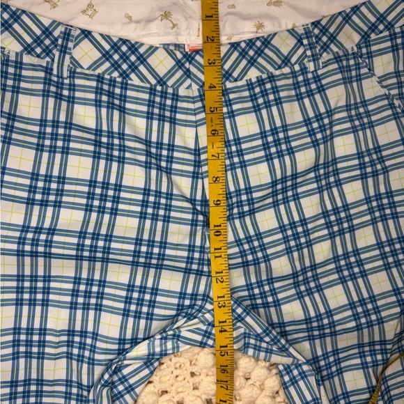 PUMA Men's Golf Size 40 w/Zip and Pockets Blue Plaid Pants.  #214 - Picture 6 of 9